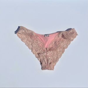 Victoria’s Secret cheekini panties, size Small, lace details